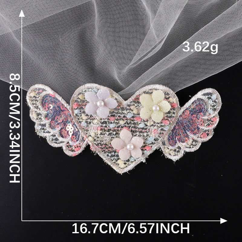 Wholesale Lace bow hairpin accessories headdress brooch embroidery DIY